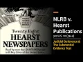 NLRB v Hearst Publications - Judicial Deference to Agencies The Substantial Evidence Test