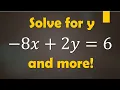 Solve for ANY Variable Algebra Math Tips for Literal Equations