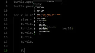 Draw a Rainbow Start using Python