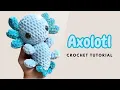 Crochet NO SEW Axolotl Amigurumi Pattern Crochet Tutorial Beginner Friendly