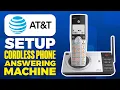 How To Setup AT T Cordless Phone Answering Machine