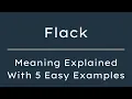 What Does Flack Mean Flack Meaning in English With 5 Example Sentences