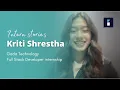 INTERN STORIES Kriti Shrestha internship with Gada Technology