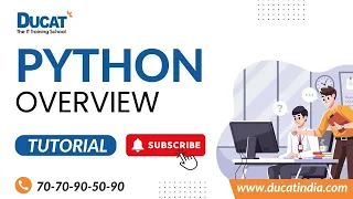 Python Technology Overview By Aditya Sir Ducat India