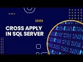 Cross Apply in SQL Sever Using Cross Apply operator