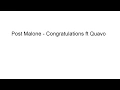 Post Malone - Congratulations ft Quavo 2016 Congratulations remix subtitulada al espanol
