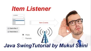 3 Java Swing Tutorial ItemListener on JCheckBox How to add ItemListener with JCheckBoxes