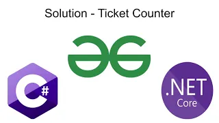 Ticket Counter GeeksForGeeks C