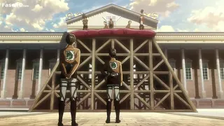 هجوم العمالقة جزء ثالث حلقة 10 لحظة تتويج هستوريا ملكة 