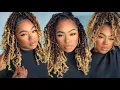 Easy Crochet Hairstyle for Fall Toyotress Tiana Passion Twist Crochet Hair - 14 ft Toyotress