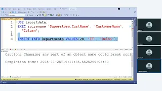 Data Analytics Course Batch 106 SQL Training Session 10