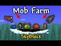 How to Make Mob Farm in Terraria Skyblock