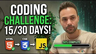 Day 15 of a 30day coding challenge - reviewing last two weeks of HTML CSS and JavaScript