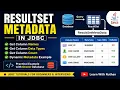 ResultSetMetaData in JDBC Get Column Names and Data Types Dynamically Java JDBC Tutorial