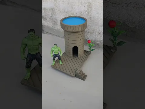 destroying a beautiful miniature clay house 😱#shorts