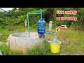 Lagu Free electricity | She make free energy water pump from deep-well no need electricity #diy #pipe