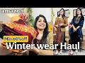 Amazon winter haul 🥰| Blazer , phiran , shawls, Velvet kurta set | fashion fusions 🥰