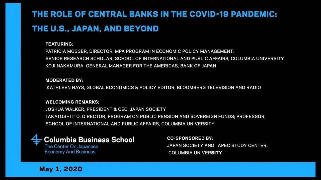 The Role of Central Banks in the COVID-19 Pandemic: The U.S., Japan, and Beyond