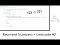 Reversing an Integer in Java - Leetcode Reverse Integer Problem