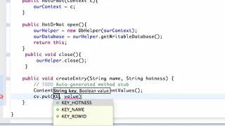 Android Application Development 117 Inserting Data into SQLite Database