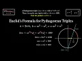 Project Euler Problem 9 Pythagorean Triple such that a b c 1000 Euclid s Formula