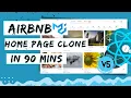 React Material UI V5 Project Airbnb Home page Clone in 90 mins