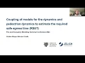 Coupling of models for fire dynamics and pedestrian dynamics to estimate the RSET