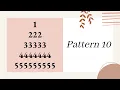 10 Pattern10 half diamond star pattern with numbers using python