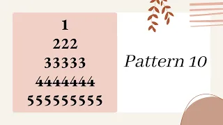 10 Pattern10 half diamond star pattern with numbers using python