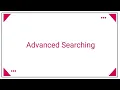 Library Search Advanced