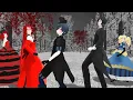 {MMD} walk thru fire (Black Butler)