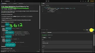 Leetcode Daily Challenge 2154 Keep Multiplying Found Values by Two
