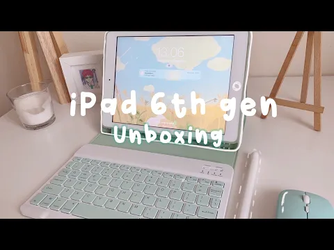 Download MP3 iPad 6 gold unboxing ☁️ Apple Pencil alternative + accessories (ASMR, calm music)