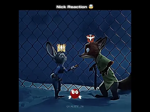Nick Reaction 🤯 #zootopia #animation #trending #reels #explore #ffshorts #edit