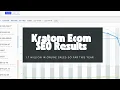 Kratom Ecommerce Website Sales and Conversions SEO Optimization Case Study