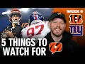 Five Things to Watch For Bengals-Giants Game Score Prediction
