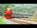 Download Lagu KERETA API PANJANG‼️ MENEMUKAN 26 KERETA API DI PERLINTASAN DAN TIKUNGAN