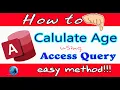 MS Access datediff function How to calculate age using ms access