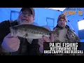 PA Ice Fishing - Butterworms for Bass Crappie and Bluegill