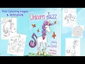 Unicorn Free Coloring Pages Unicorn Jazz Animal Characters Go with Children s Book Series Printables