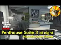 Penthouse Suite at Eclipse Towers - Monochrome interior theme at night GTA Online