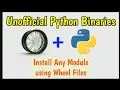 Python Binaries Libraries Wheel Files Pyaudio Python Tutorial BB Coder Guy