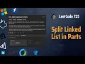 Split Linked List in Parts - LeetCode 725