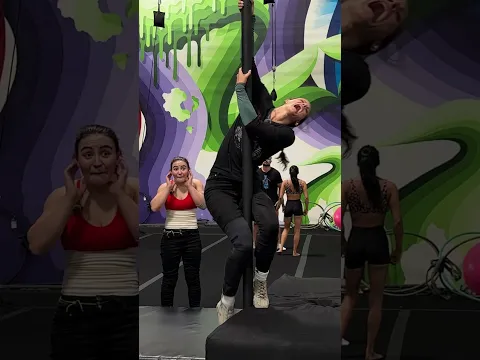 Side flip on a Chinese pole…?