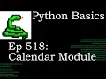 Python Basics Calendar Module