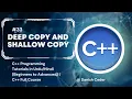 Deep and Shallow Copy in C C Tutorials for Beginners