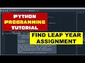 How to Find Leap Year Python Programming Nested if Condition Python Python Programming Tutorial