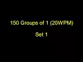 Morse Code Practice Set One Receiving 150 Groups of 1 20WPM