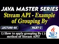 Java Stream API Example of Grouping By Part-3 How to apply grouping By Method of Stream API
