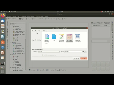 Instalação KTechLab no Ubuntu 18.04